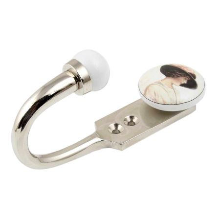 Lady Ceramic Flat Hook